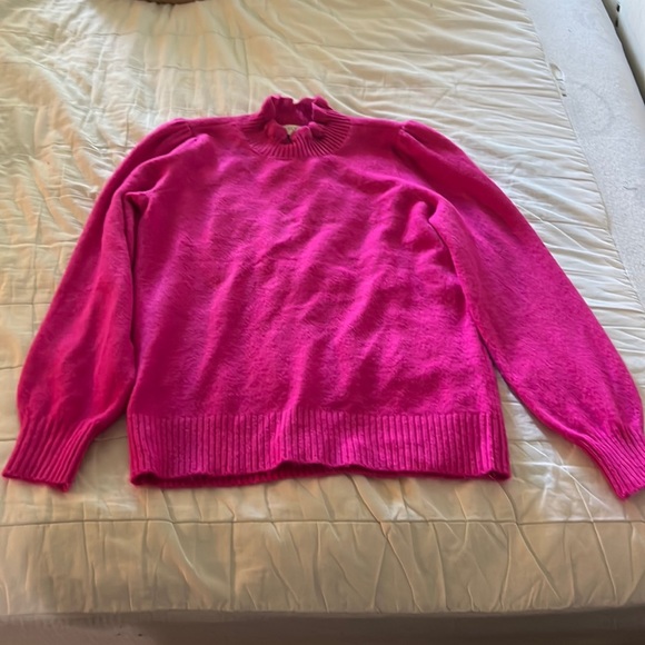 Loft outlet petite pink sweater, extra small worn once - Picture 1 of 4